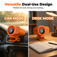 🌀🚗 PROMO FLASH 50% ! Ventilateur Personnel USB Mains Libres – Fixation Grille Aération, Écran LED, Silencieux <36dB, Batterie 2000/4000mAh, 3 Couleurs, Idéal Voiture & Bureau 🌬️