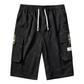 🩳🍂✨ PROMO -57% ! Shorts Cargo Camouflage – 6 Poches Pratiques, Cordon de Taille & Coupe Détendue (4 Couleurs, XS-3XL)