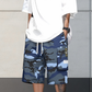 🩳🍂✨ PROMO -57% ! Shorts Cargo Camouflage – 6 Poches Pratiques, Cordon de Taille & Coupe Détendue (4 Couleurs, XS-3XL)