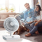 Ventilateur de bureau oscillant à double tête