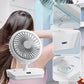 Ventilateur de bureau oscillant à double tête