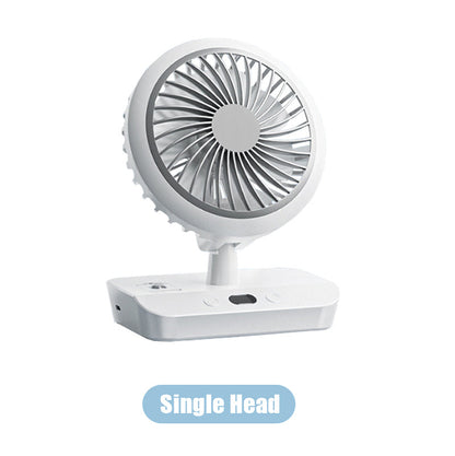 Ventilateur de bureau oscillant à double tête
