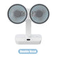 Ventilateur de bureau oscillant à double tête