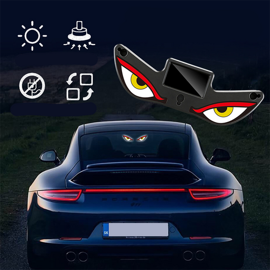 🌟Feu d'avertissement LED « Œil du diable » à énergie solaire pour voiture : brillez avec style 🚗💡