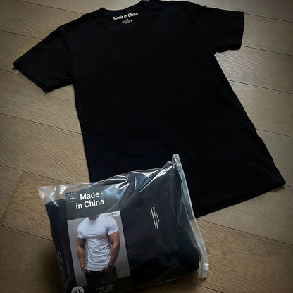 T-shirt à col rond coupe ajustée pour homme
