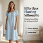 Robe ample à manches courtes pour femme