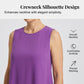 👗Robe sans manches à col rond pour femme🌟 Quand l'élégance naturelle rencontre le confort absolu