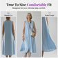 👗Robe sans manches à col rond pour femme🌟 Quand l'élégance naturelle rencontre le confort absolu