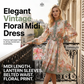 Mini-robe à col haut et imprimé floral romantique