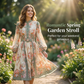Mini-robe à col haut et imprimé floral romantique