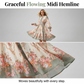 Mini-robe à col haut et imprimé floral romantique