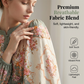 Mini-robe à col haut et imprimé floral romantique