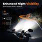 Projecteur LED universel haute performance pour moto