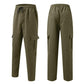 Pantalon décontracté ample pour homme avec plusieurs poches