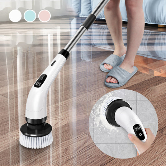 💪🧽 Moitié prix ! Kit de brosses de nettoyage électriques 8 en 1 – 8 têtes de brosse interchangeables, moteur à couple élevé, 2 vitesses, nettoyage en profondeur de la salle de bain et de la cuisine 🚿🍳