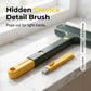 Brosse télescopique 2-en-1 pour nettoyer les vitres et les moustiquaires