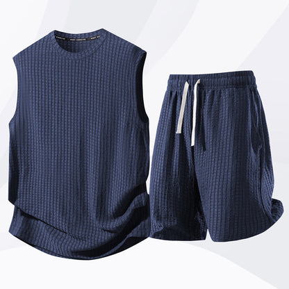 🔥Livraison gratuite🔥Ensemble débardeur et short de sport décontracté pour homme
