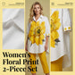 🔥Ensemble deux pièces à imprimé floral pour femme✈️
