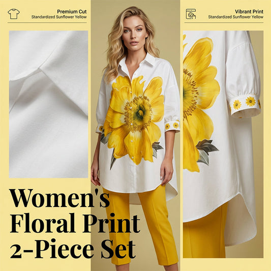 🔥Ensemble deux pièces à imprimé floral pour femme✈️