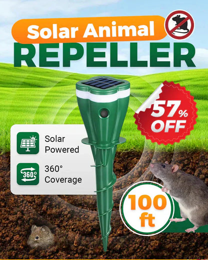 🔥Répulsif Solaire Étanche à Vis contre les Taupes✈️