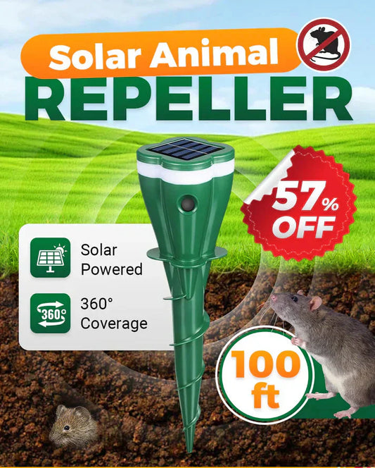 🔥Répulsif Solaire Étanche à Vis contre les Taupes✈️