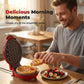 🍯 Bonheur matinal – Mini gaufrier électrique 🍽️ Commencez votre journée avec de délicieuses gaufres 🧇