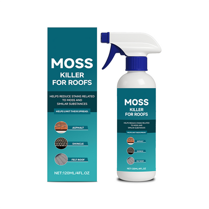 🌧️ 50% DE RÉDUCTION ! 🏠 Nettoyant Anti-Mousse & Algue pour Toiture – 120ml, Pulvérisation Facile, Doux pour Plantes 🌿