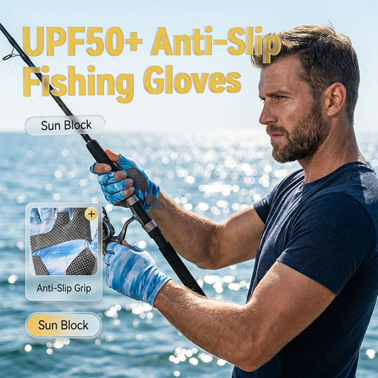 💥Gants de pêche sans doigts, respirants et antidérapants✈️