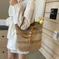 👒🏖️ Sac Bandoulière Femme en Paille Tissée – Grand Format, Léger, Style Plage ✨