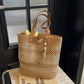 👒🏖️ Sac Bandoulière Femme en Paille Tissée – Grand Format, Léger, Style Plage ✨