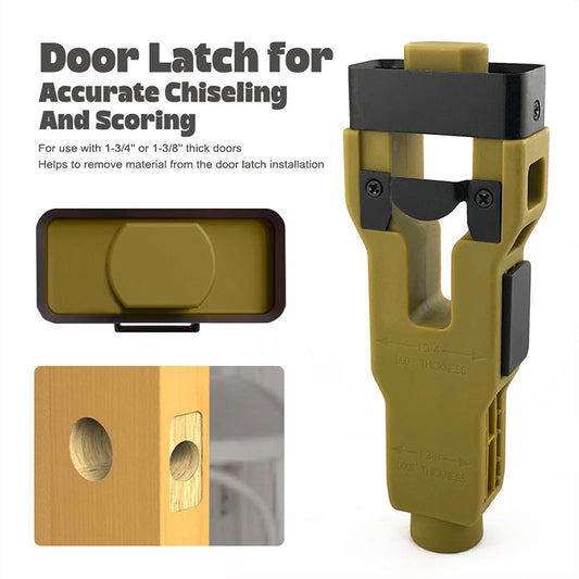 🛠️ 50% DE RÉDUCTION ! ✨ Outil Professionnel d'Installation de Loquet de Porte – Guide de Mortaise Précis, ABS Robuste 🚪