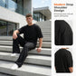 📢📢50 % DE RÉDUCTION !! ⏰Ensemble 2 pièces pour homme : t-shirt et pantalon à jambes larges