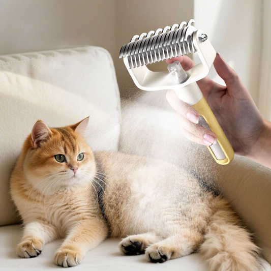 🔥Brosse anti-statique pour animaux de compagnie avec vaporisateur✈️