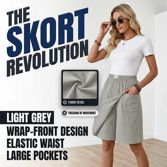 📢📢50 % DE RÉDUCTION !! ⏰Jupe-short décontractée à taille élastique pour femme