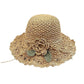 🔥Élégant Chapeau de Paille au Crochet avec Détail à Volants✈️