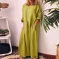 💥66 % DE RÉDUCTION !🔥Robe longue ample décontractée en coton et lin pour femme✈️