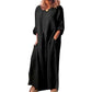 💥66 % DE RÉDUCTION !🔥Robe longue ample décontractée en coton et lin pour femme✈️