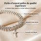 Bracelet à perles de chapelet à double tour