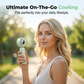 ❄️ Combattez la chaleur où que vous soyez ! 🌬️ Ventilateur portable à 5 vitesses avec écran LED