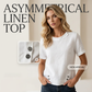 Haut décontracté à col asymétrique pour femme