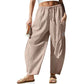 Pantalon Vichy Femme Coupe Large pour l'Été