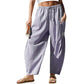 Pantalon Vichy Femme Coupe Large pour l'Été