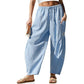 Pantalon Vichy Femme Coupe Large pour l'Été
