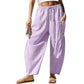 Pantalon Vichy Femme Coupe Large pour l'Été