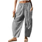 Pantalon Vichy Femme Coupe Large pour l'Été