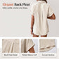 Chemise décontractée à manches courtes et boutons pour femme