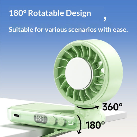 🌀【Ventilateur de table et de taille à longue autonomie】—— Fixez-le à votre ceinture ou posez-le sur une table : où que vous soyez, vous resterez bien au frais !❄️💨