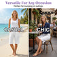 Short femme coton et lin longueur genou