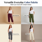 Pantalon capri décontracté en coton et lin pour femme, avec poches