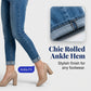 🥳SOLDES 2026 : 50 % DE RÉDUCTION🥳Jean skinny taille haute à boutons pour femme